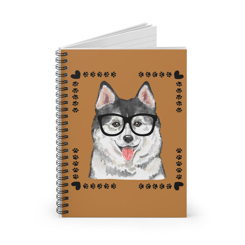Geeky Good Siberian Husky Spiral Notebook