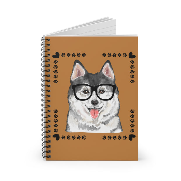 Geeky Good Siberian Husky Spiral Notebook