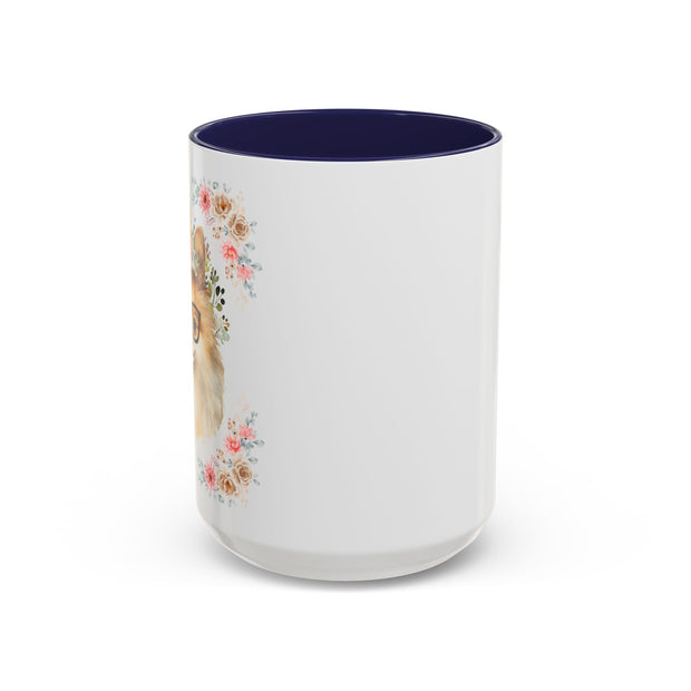 Geeky Goddess Pomeranian Accent Coffee Mug