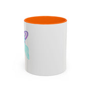 Purple Saturn Wrapped In A Bow Accent Coffee Mug
