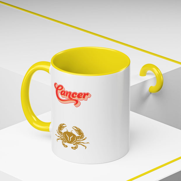 'Cancer' Zodiac Accent Coffee Mug