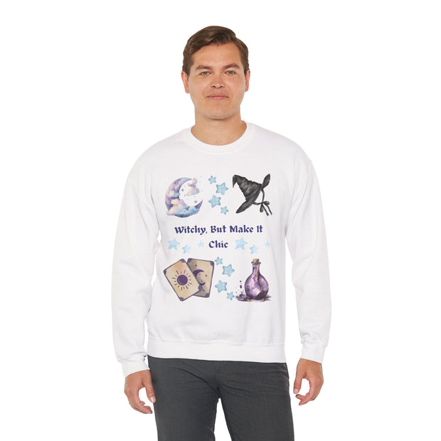 'Witchy, But Make It Cute' Unisex Crewneck Sweatshirt