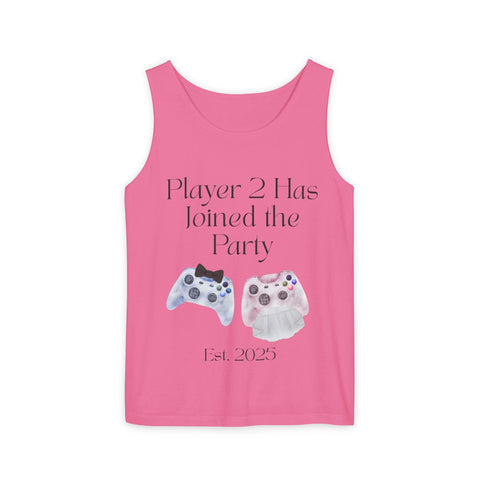 'Player 2 Has Joined the Party' 'Est. 2025' Unisex Tank Top