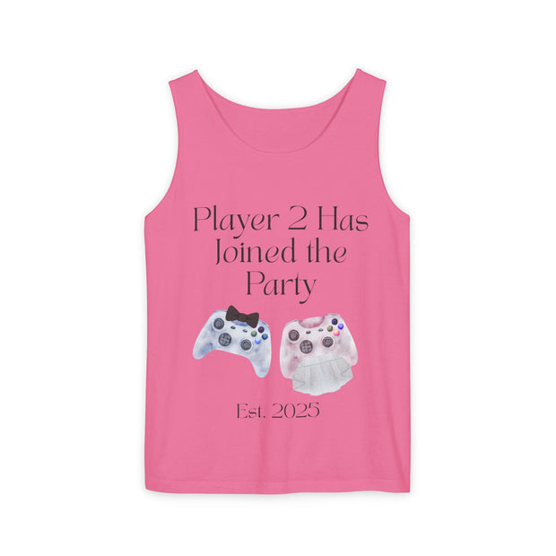 'Player 2 Has Joined the Party' 'Est. 2025' Unisex Tank Top
