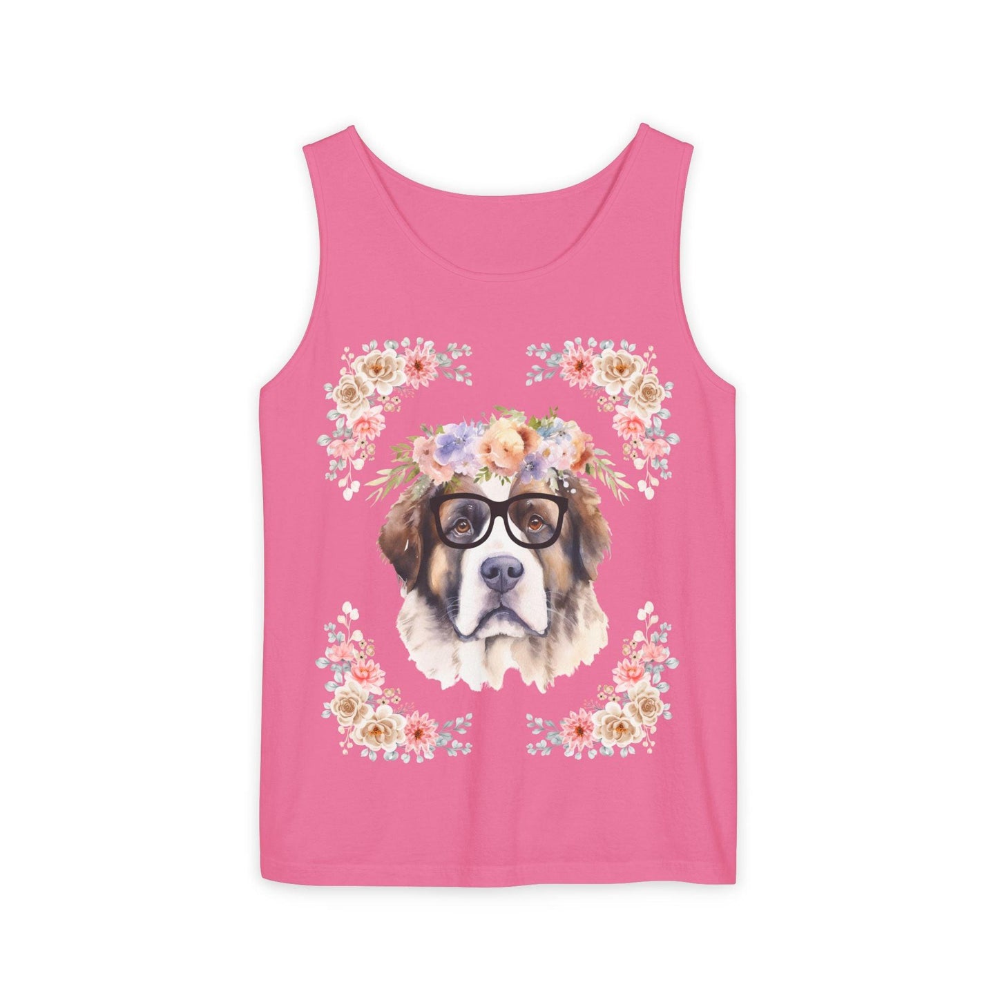 Geeky Goddess Saint Bernard Unisex Tank Top