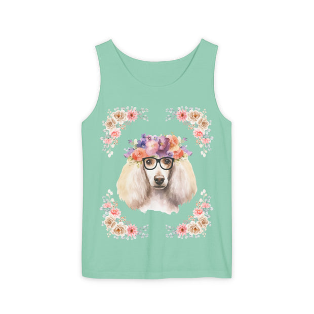 Geeky Goddess French Poodle Unisex Tank Top