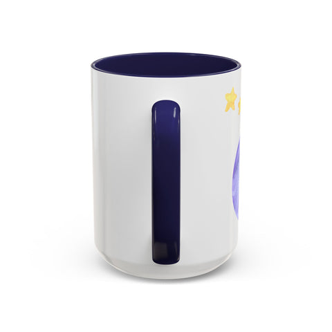 Astronaut Taking Off In Space Accent Coffee Mug
