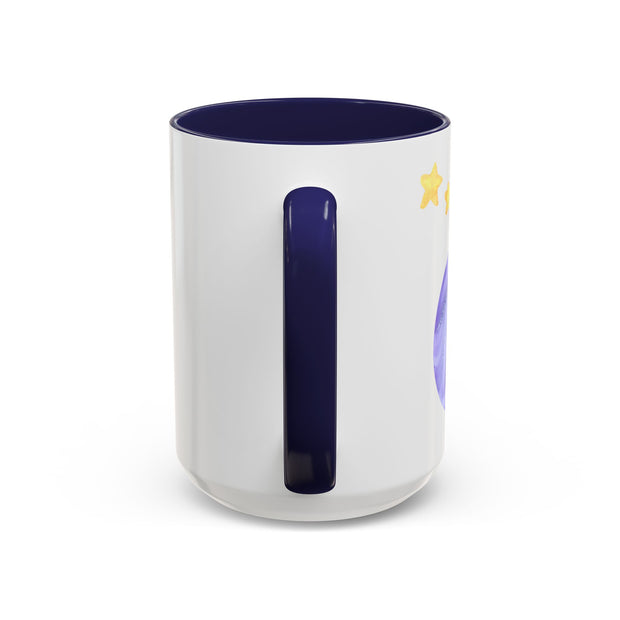 Astronaut Taking Off In Space Accent Coffee Mug