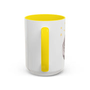 Astronaut Flying To The Moon Accent Coffee Mug
