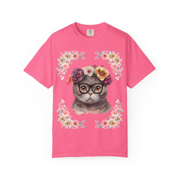 Geeky Goddess Dark Gray Cat Unisex T-Shirt