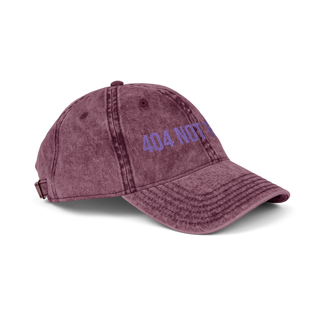 '404 NOT FOUND' Vintage Embroidered Cap
