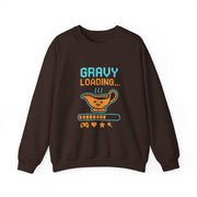 Gravy Loading Sweatshirt, Fun Unisex Crewneck, Thanksgiving Apparel, Casual Gift for Foodies, Humor Sweatshirt