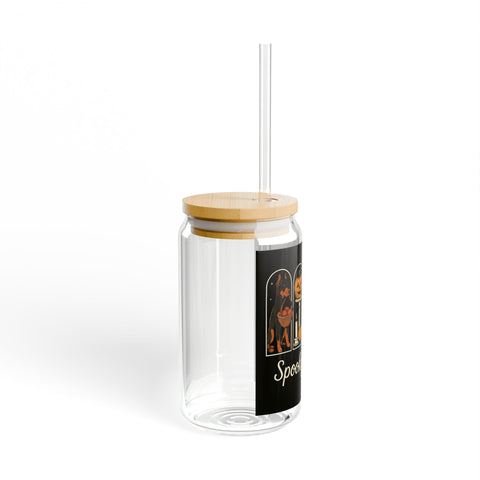 Spooky Season Doberman Sipper Glass