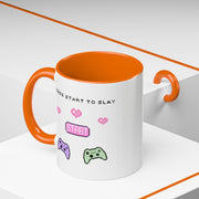 'Press Start To Slay' Accent Coffee Mug