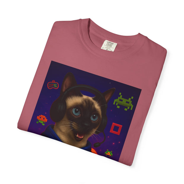 Game On Siamese Cat Unisex T-Shirt