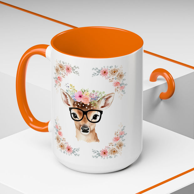 Geeky Goddess Deer Accent Coffee Mug