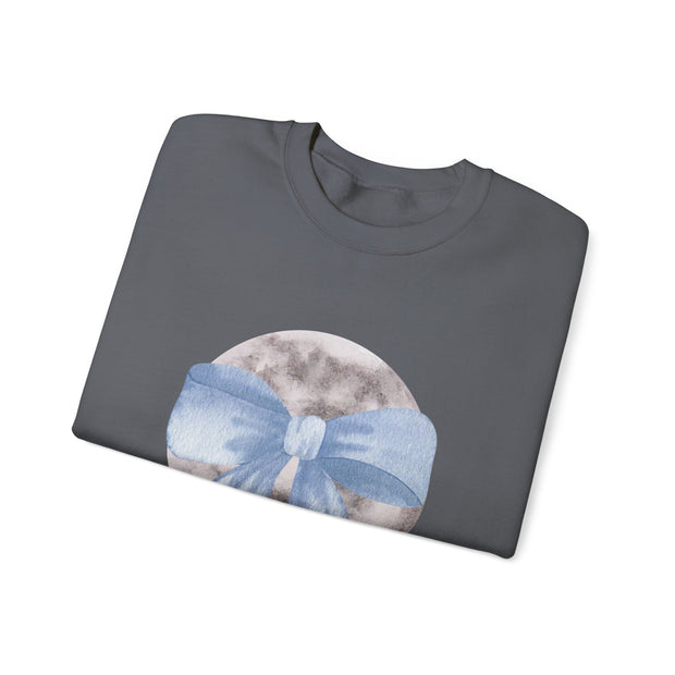 Moon Wrapped In A Bow Unisex Crewneck Sweatshirt