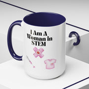 'I Am A Woman In STEM' Nurse Accent Coffee Mug