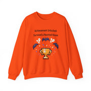 'Achievement Unlocked: Survived A Haunted House' Unisex Crewneck Sweatshirt