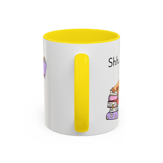 'Shhh...I'm Plotting' Accent Coffee Mug