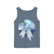 Earth Wrapped In Bow Unisex Tank Top
