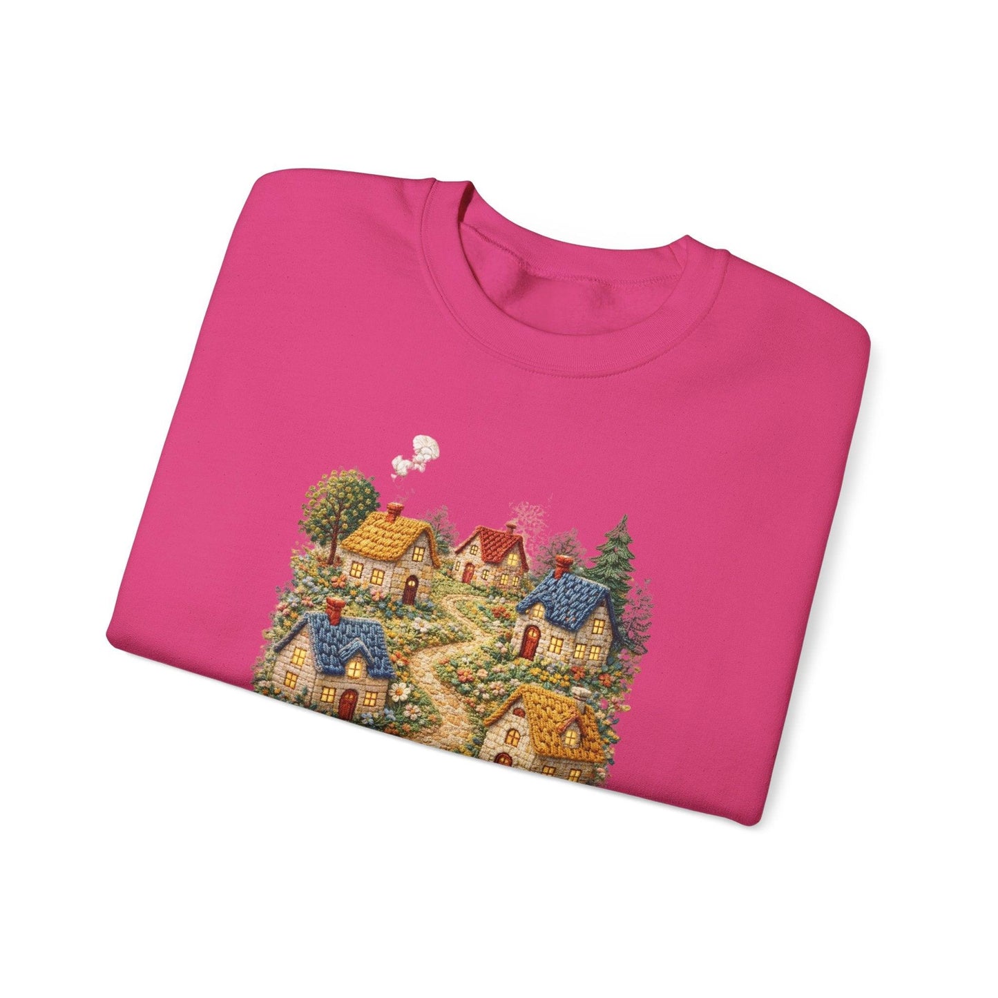Cozy Cottage Pathway Sweatshirt | Country Village Scenic Crewneck
