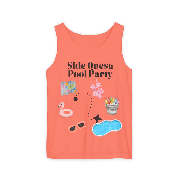 'Side Quest: Pool Party' Unisex Tank Top