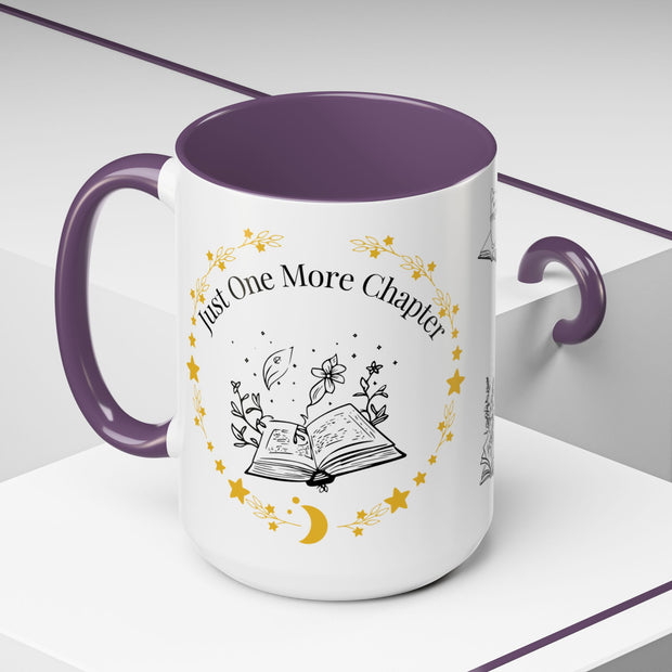 'Just One More Chapter' Accent Coffee Mug