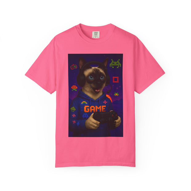 Game On Siamese Cat Unisex T-Shirt