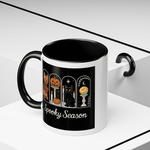 Spooky Season Yorkie Accent Coffee Mug