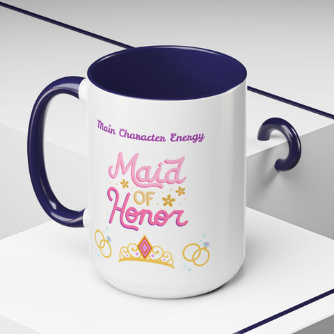 'Main Character Energy: Maid of Honor' Accent Coffee Mug