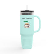 'Loading...Caffeine Boost' Insulated Travel Mug, 40oz