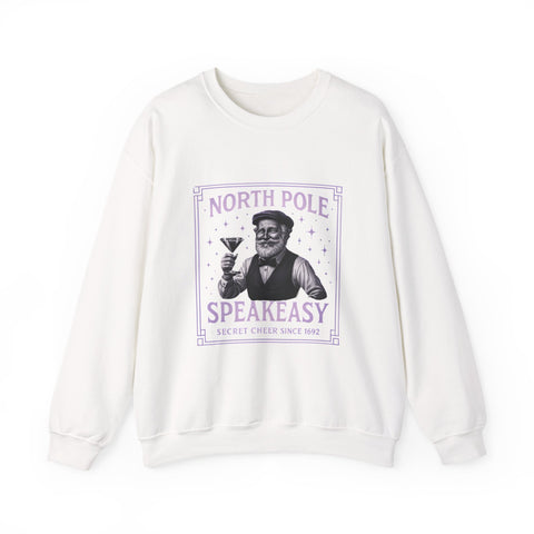 North Pole Speakeasy Crewneck Sweatshirt | Cozy Holiday Gift | Winter Wear | Christmas Sweatshirt | Unisex Comfy Apparel