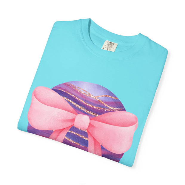 Pink/Purple Planet Wrapped In A Bow Unisex T-Shirt