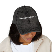 'Saving Progress...' Vintage Embroidered Cap