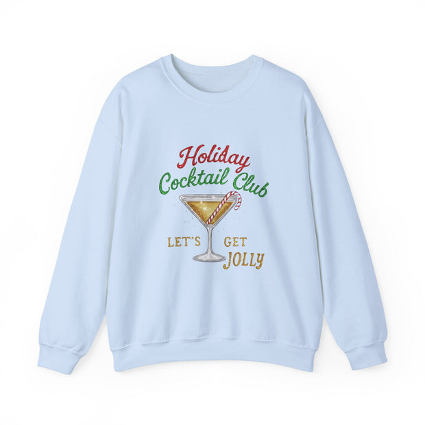 Holiday Cocktail Club Sweatshirt | Lets Get Jolly Christmas Sweatshirt