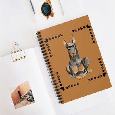 Geeky Good Doberman Spiral Notebook
