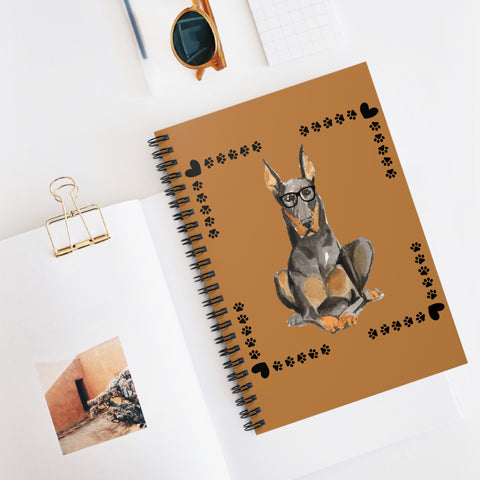 Geeky Good Doberman Spiral Notebook