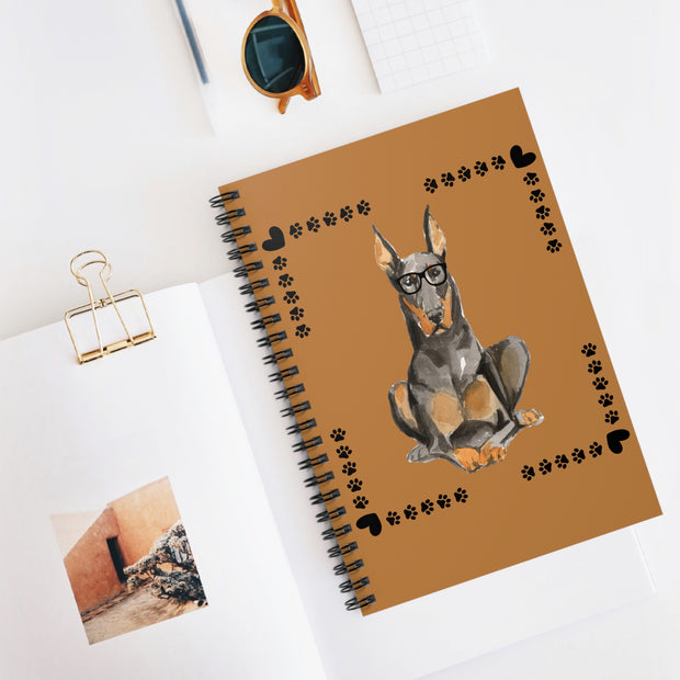 Geeky Good Doberman Spiral Notebook
