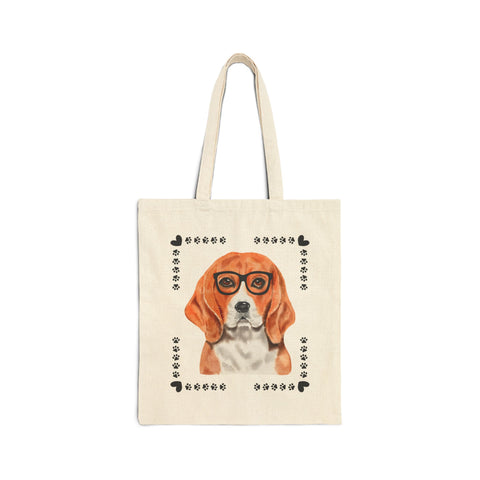 Geeky Good Beagle Cotton Canvas Tote Bag