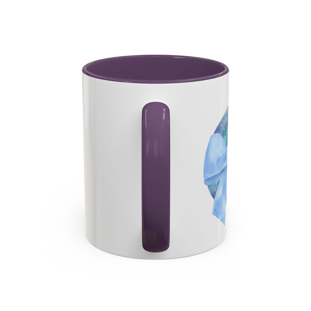 Blue/Green Planet Wrapped In A Bow Accent Coffee Mug