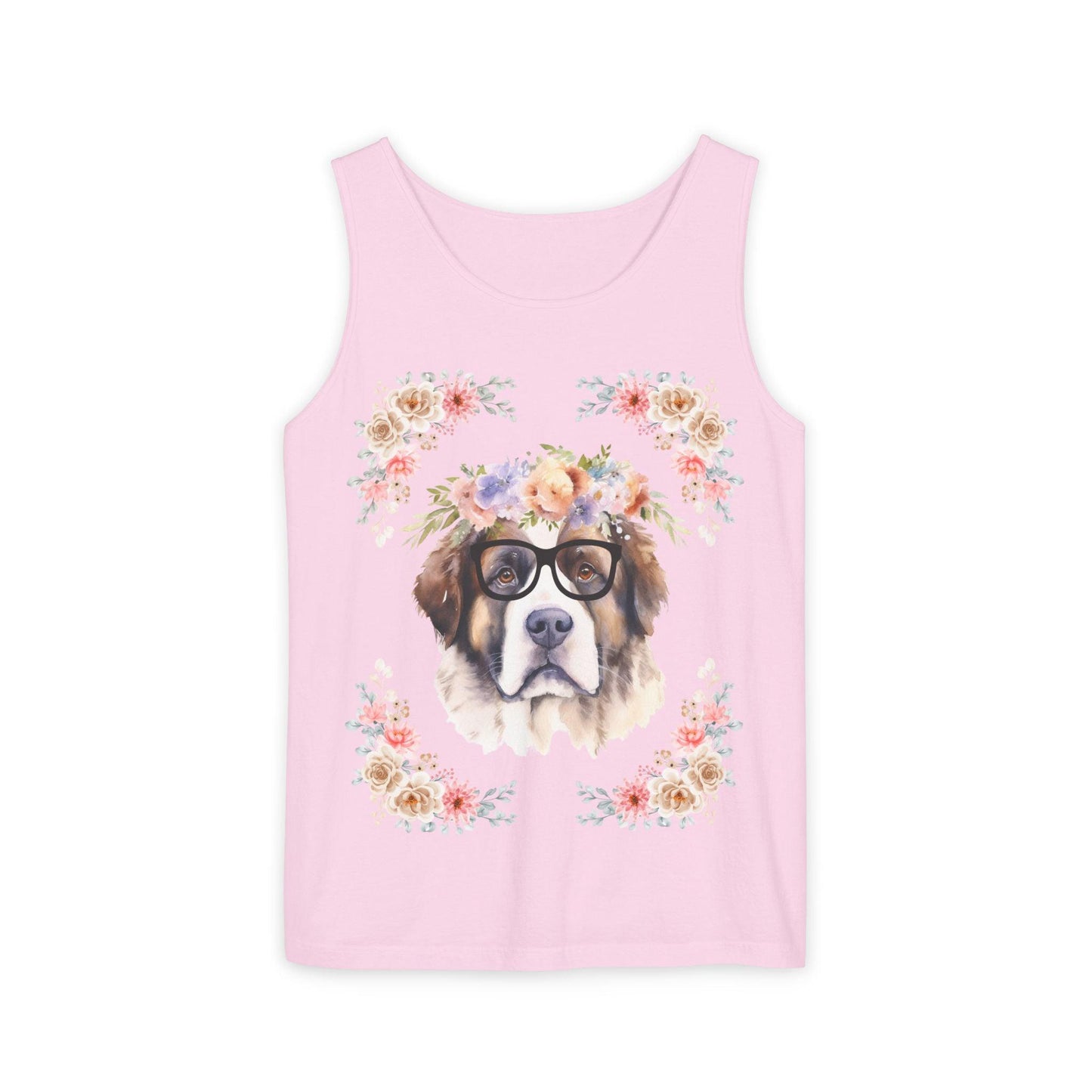 Geeky Goddess Saint Bernard Unisex Tank Top