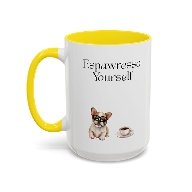 'Espawresso Yourself' French Bulldog Accent Coffee Mug
