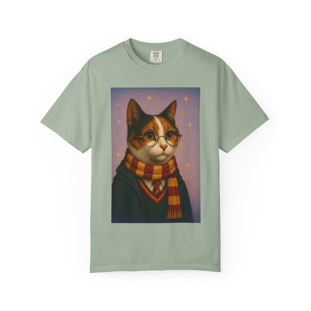 Pawgwarts Tricolored Cat Unisex T-Shirt