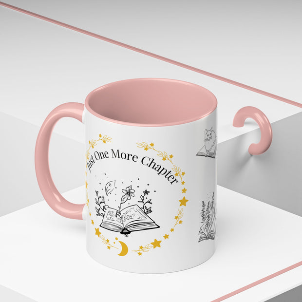 'Just One More Chapter' Accent Coffee Mug
