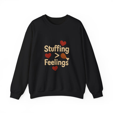 Stuffing Over Feelings Crewneck Sweatshirt | Funny Funny Thanksgiving Sweatshirt | Unisex Cozy Apparel | Holiday Gift for Foodies, [...]