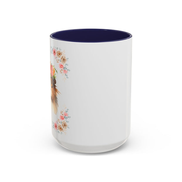 Geeky Goddess Guinea Pig Accent Coffee Mug