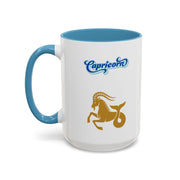 'Capricorn' Zodiac Accent Coffee Mug