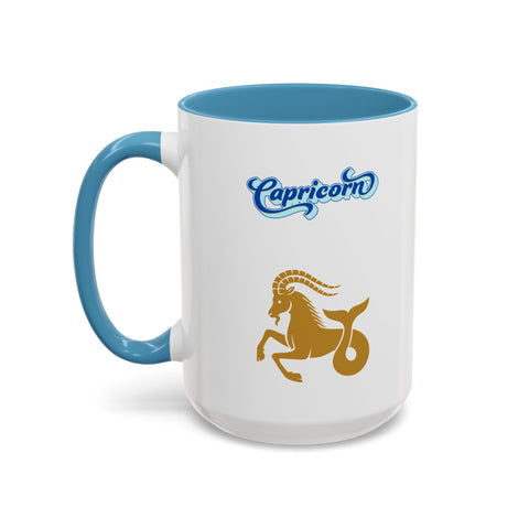 'Capricorn' Zodiac Accent Coffee Mug