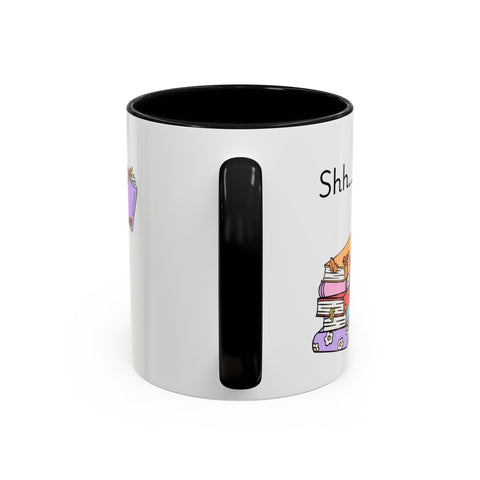 'Shhh...I'm Plotting' Accent Coffee Mug